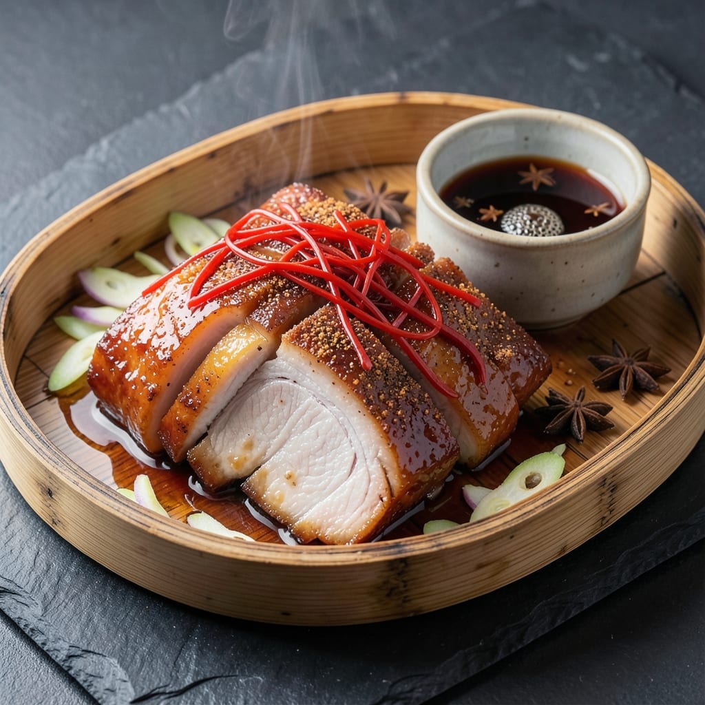 Boiled Pork Belly Chinese Recipe: Five-Spice Infused Silky Tenderness