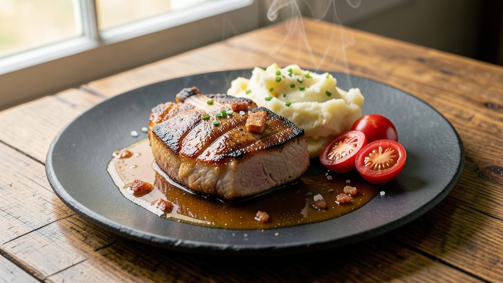 Michael Symon's Pork Chop Recipe: Pan-Seared Crust With Juicy Pink Hearts