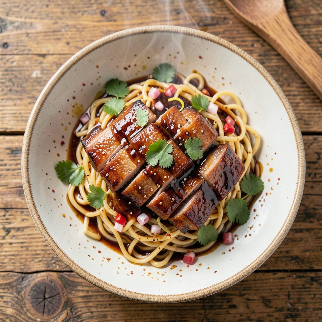 BBQ Pork Noodle Recipe: Smoky-Sweet Stir-Fry Fusion in 25 Minutes
