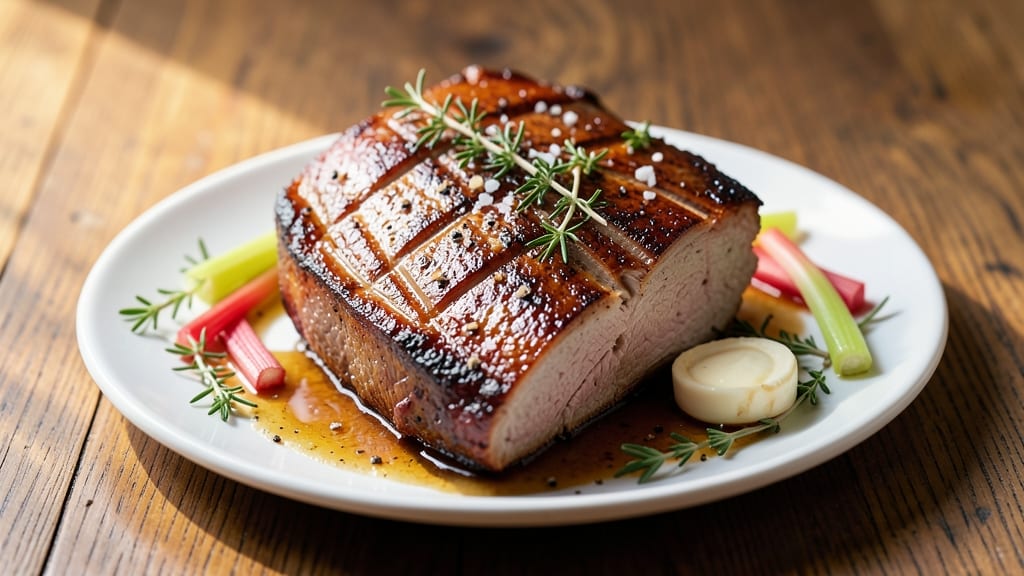 Mini Pork Roast Recipe: Crispy Celery Crowns Over Herbed Gravy Magic