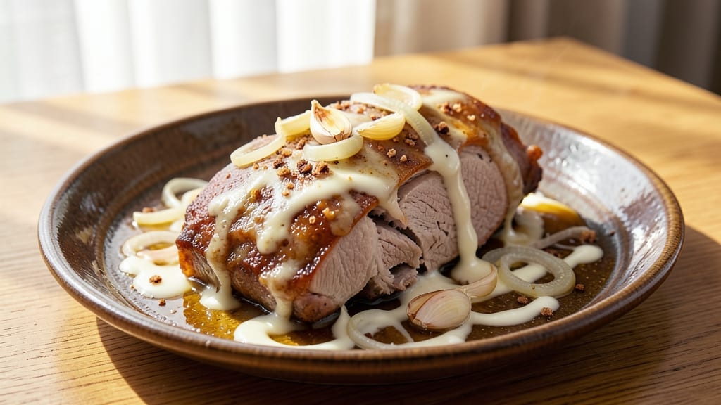 Adobo Sa Puti Pork Recipe: Crispy Celery Crowns Over Creamy Coconut Braise