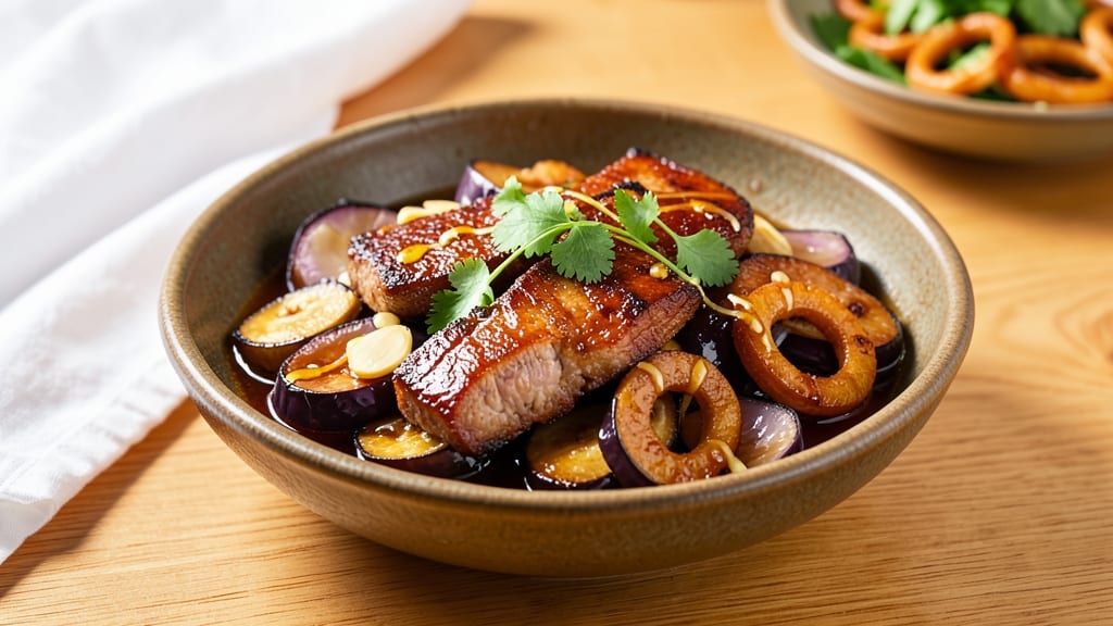 Adobong Talong With Pork Recipe: Smoky Soy-Braised Eggplant and Pork