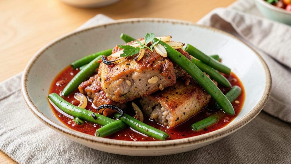 Adobong Sitaw With Ground Pork Recipe: Umami-Rich Stew With Silky Green Beans