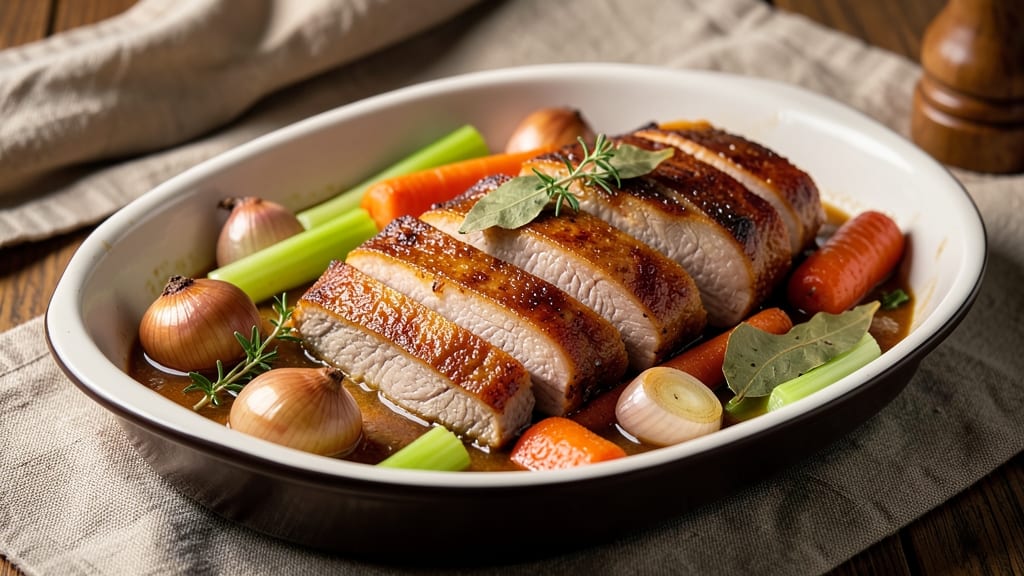 Milk Braised Pork Loin Recipe: Ultra-Tender with Silky Onion Gravy