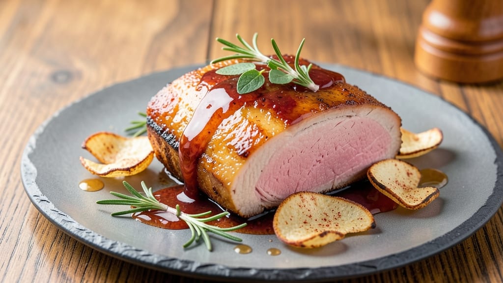 Apple Juice Pork Injection Recipe: Celery Crown Crunch Over Sweet-Tart Glazed Shreds