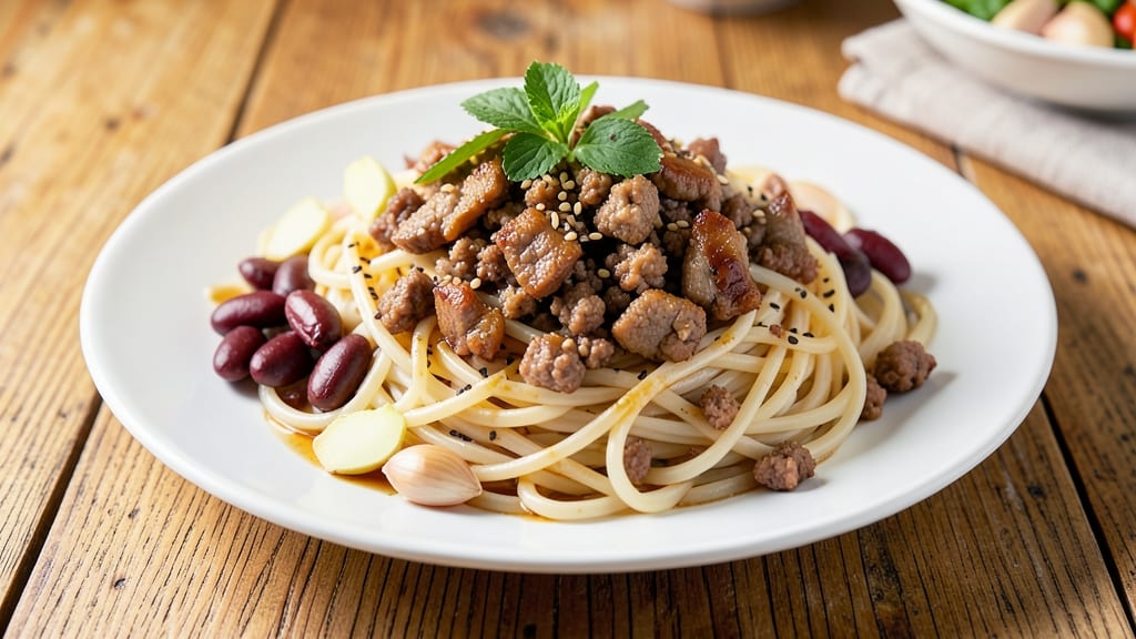 Minced Pork Dry Noodle Recipe: Wok-Heated Umami Bomb With Silky Noodles