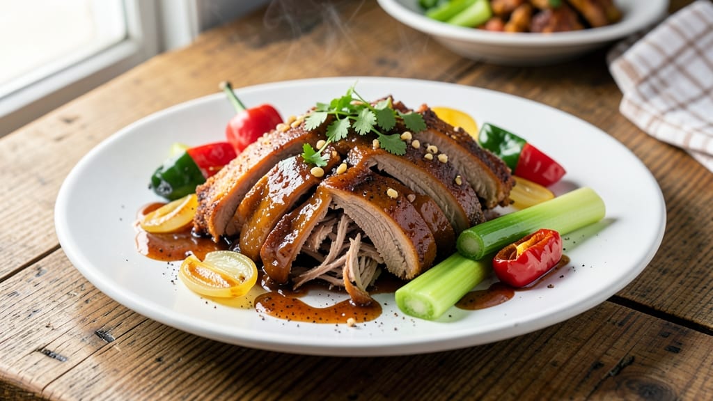 Mississippi Queen's Pulled Pork Recipe: Smoky Celery Crown Crunch Over Tangy Vinegar Gravy
