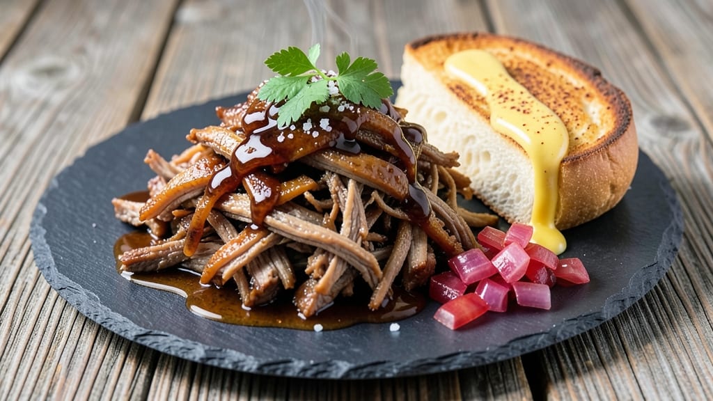 A&W Root Beer Pulled Pork Recipe: Caramelized Sugar Crunch Over Tangy Shreds