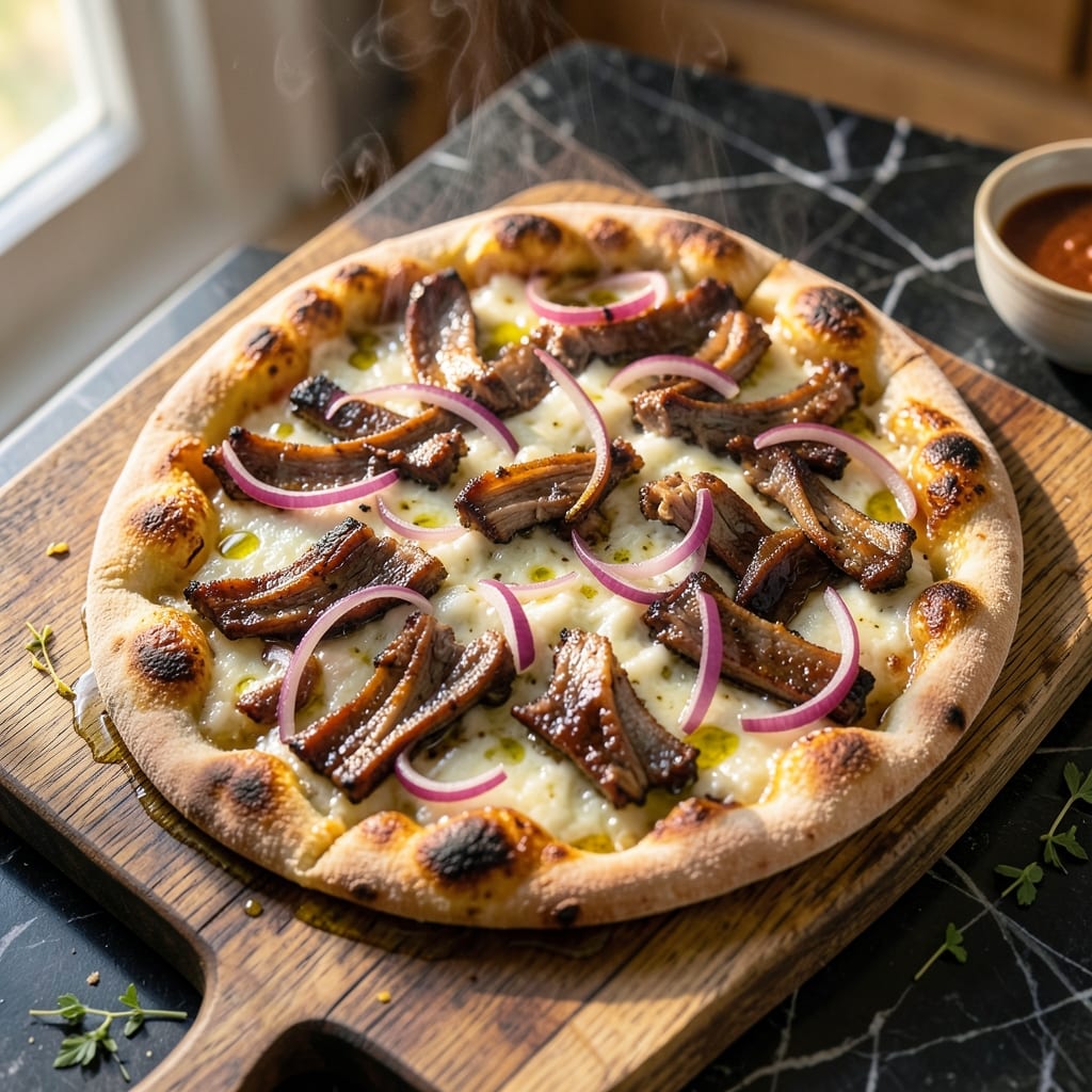 BBQ Pork Flatbread Pizza Recipe: Crispy Crust Meets Smoky Sweet Filling