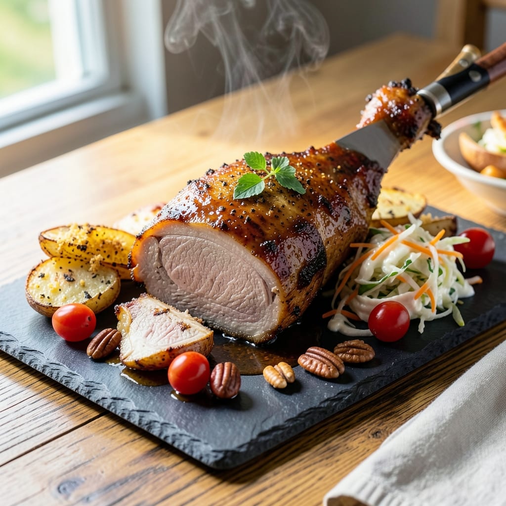 BBQ Pork Leg Recipe: Smoky Crisp Bark Without the Smoker