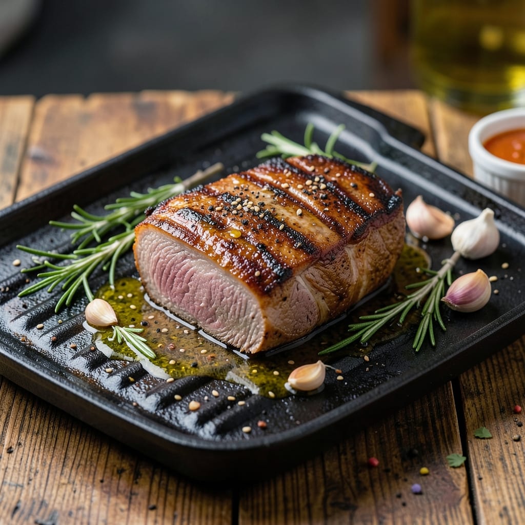 Blackstone Griddle Pork Loin Recipe: Smoky-Crusted Sear and Slow-Cooked Juiciness