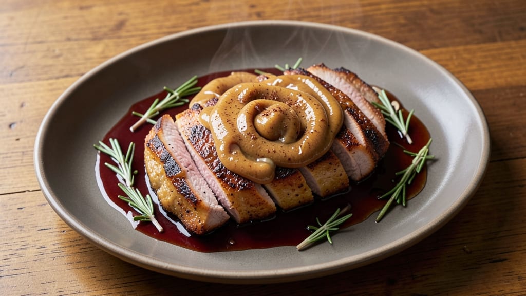 Apple Butter Pork Tenderloin Recipe: Caramelized Apple Crunch Over Smoky Herb Glaze