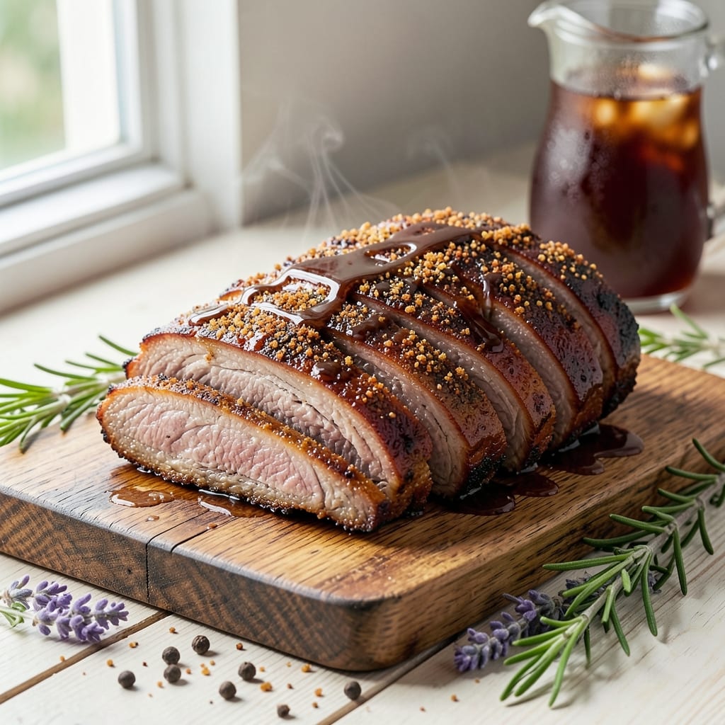 BBQ Pork Rib Roast Recipe: Smoky Bark, Juicy Pink Heart in One Pan