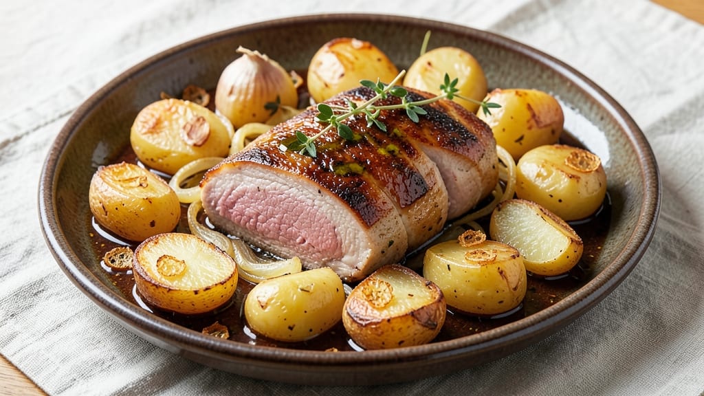 Amazing Pork Tenderloin Slow Cooker Recipe with Potatoes And: One-Pan Crispy Edges and Juicy Meat