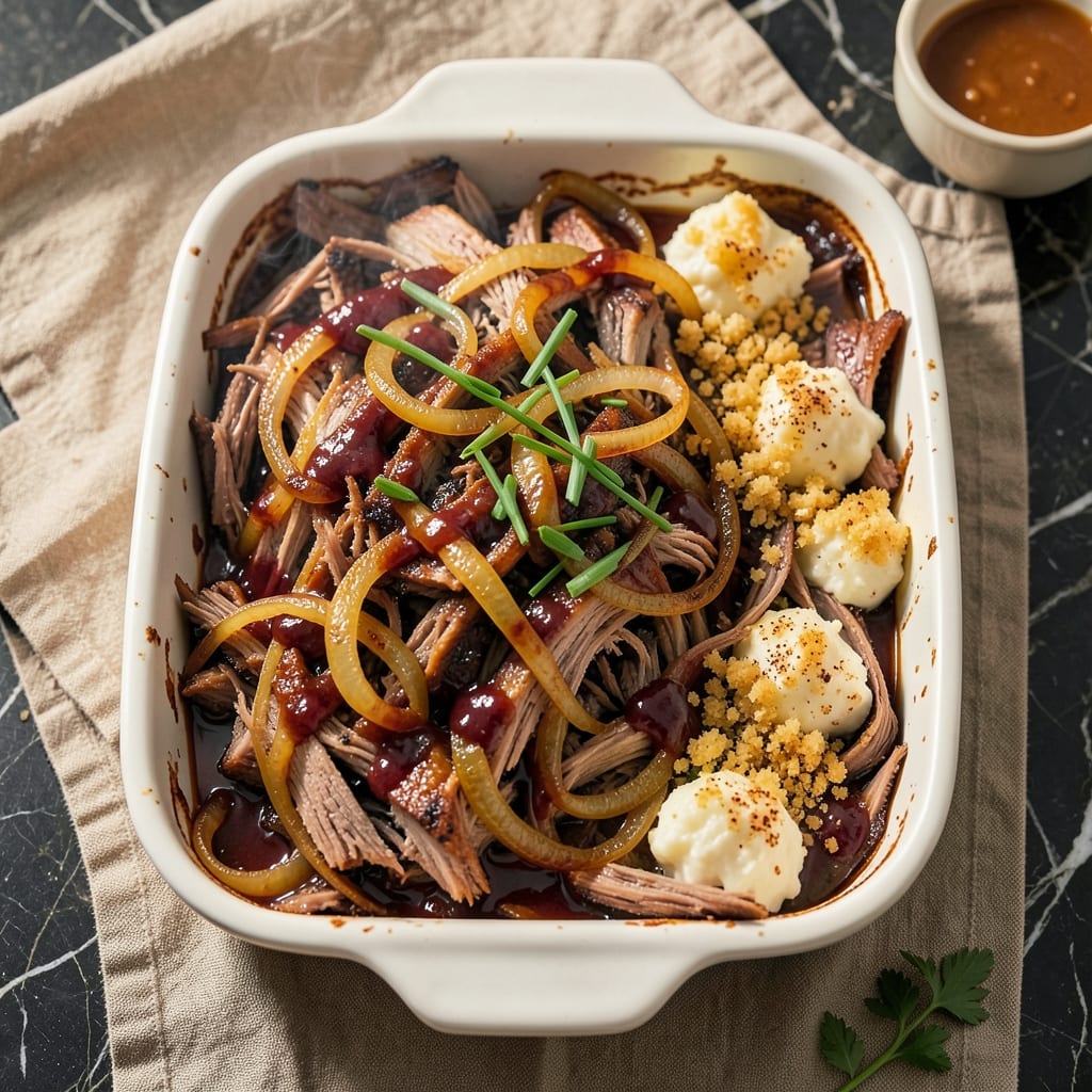 BBQ Pulled Pork Casserole Recipe: One-Pan Smoky Comfort for Busy Nights