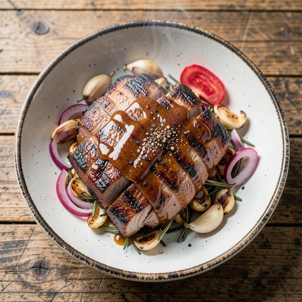 BBQ Pork Recipe Grill: Charred Crust, Juicy Pink Magic