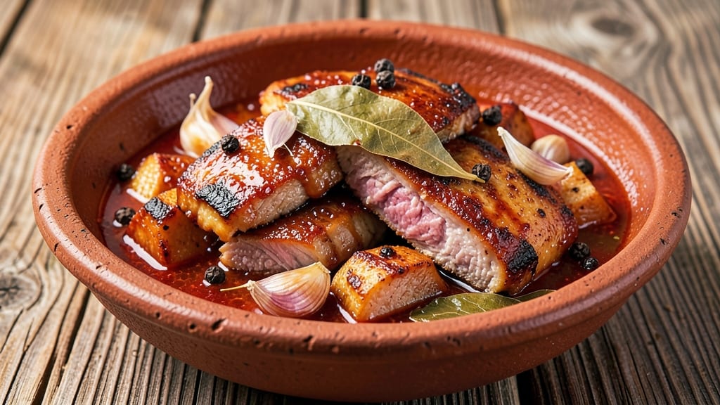 Adobong Tuyo Pork Recipe: Smoky Soy-Braised Crunch Over Melty Cheese