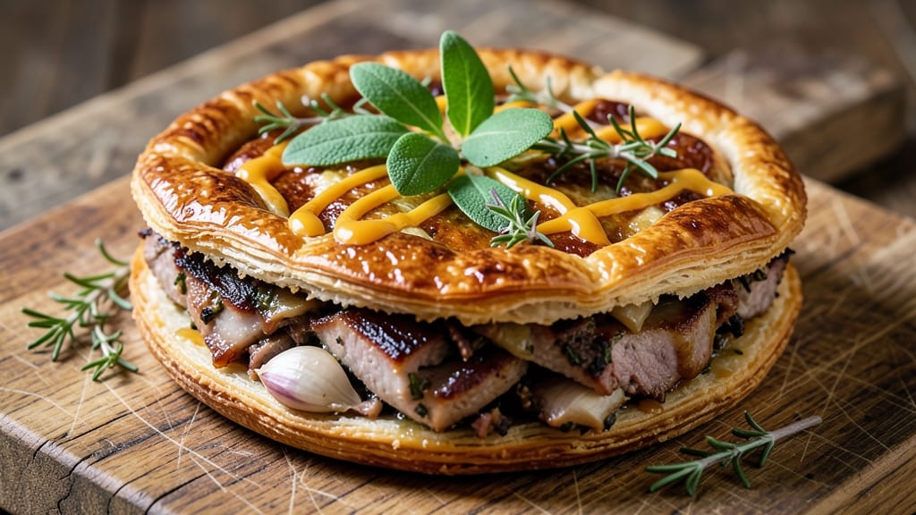 Michael Symon's Pork Pie Recipe: Herb-Crusted Roast with Perfect Medium-Rare Core