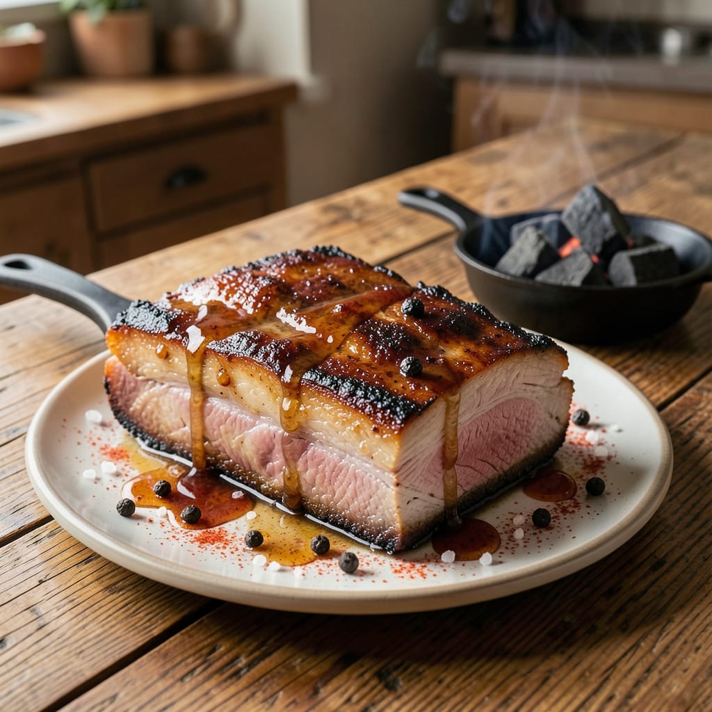 Big Green Egg Pork Belly Recipe: Smokehouse Crackle Meets Juicy Pink Core