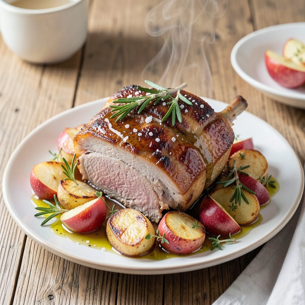 Bavarian Pork Recipe: Sweet-Marinated Knuckle with Crispy Bark