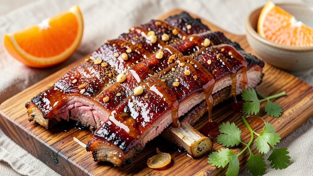 Chipotle Pork Ribs Recipe: Slow-Smoked Tenderness With Crispy Celery Crown Topping