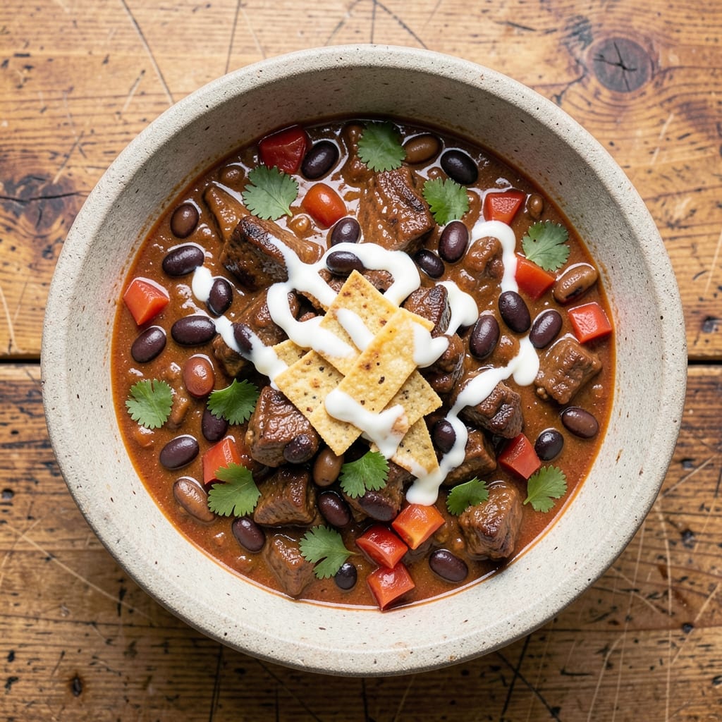 Beef and Pork Crock Pot Chili Recipe: Smoky Depth and Hearty Texture