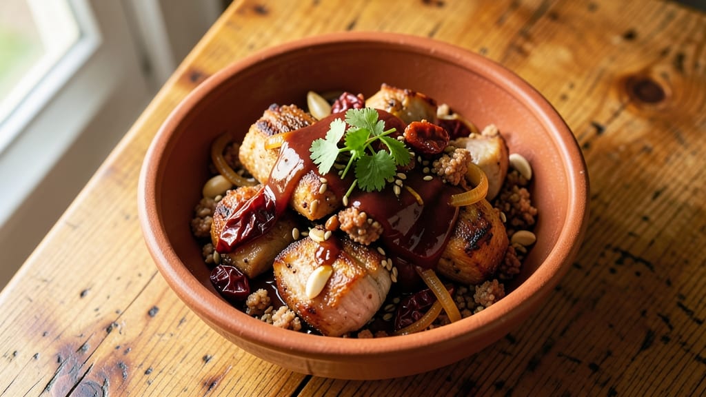 Mexican Red Pork Chili Recipe: Smoky Chipotle Heat With Crispy Corn Topping