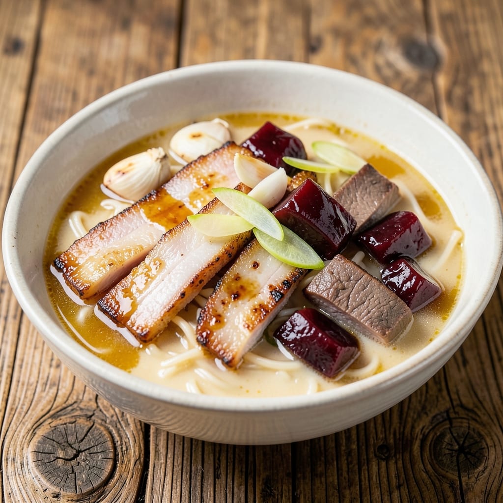 Batchoy With Pork Blood Recipe: Filipino Breakfast Ritual with Rich, Silky Egg Curds