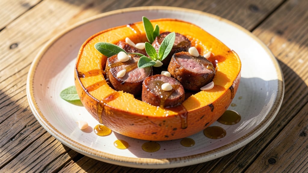 Acorn Squash and Pork Sausage Recipe: Roasted Sweetness Meets Savory Crunch