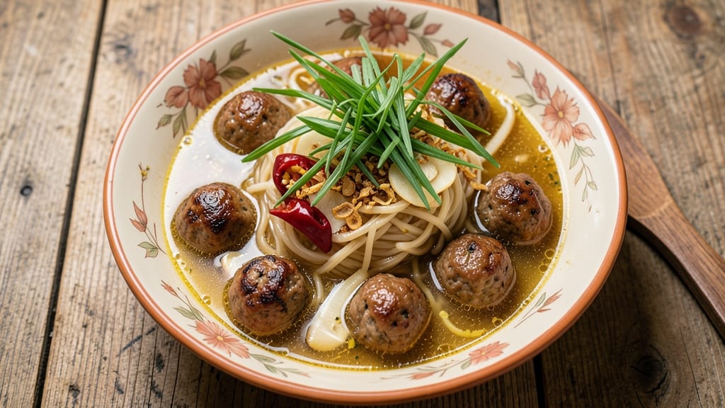 Asian Pork Meatball Soup Recipe: Fragrant Five-Spice Broth With Chewy Bites