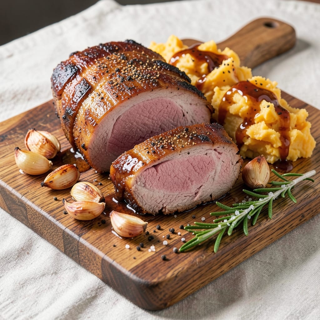 BBQ Boneless Pork Sirloin Roast Recipe: Smokehouse-Infused Crust and Juicy Core